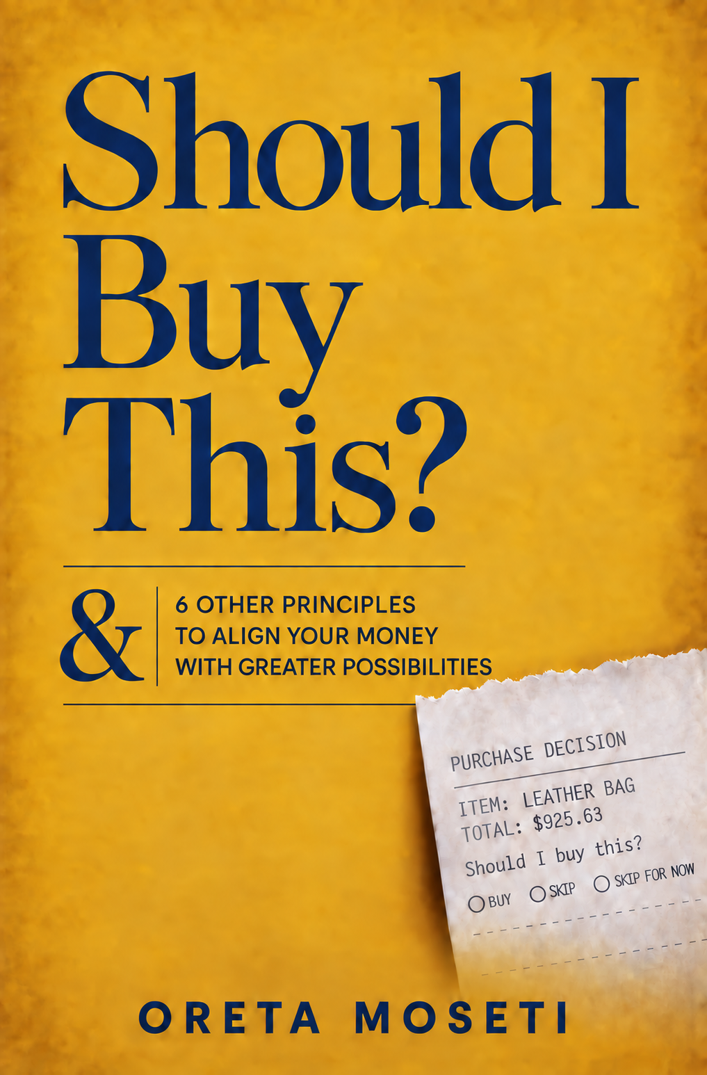 Cover of Should I Buy This? by Oreta Moseti